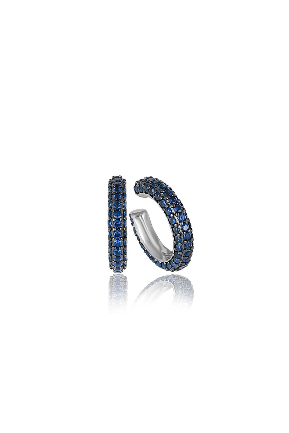 ÖZEL TASARIM İTALYAN MAVİ TAŞLI EARCUFF KÜPE