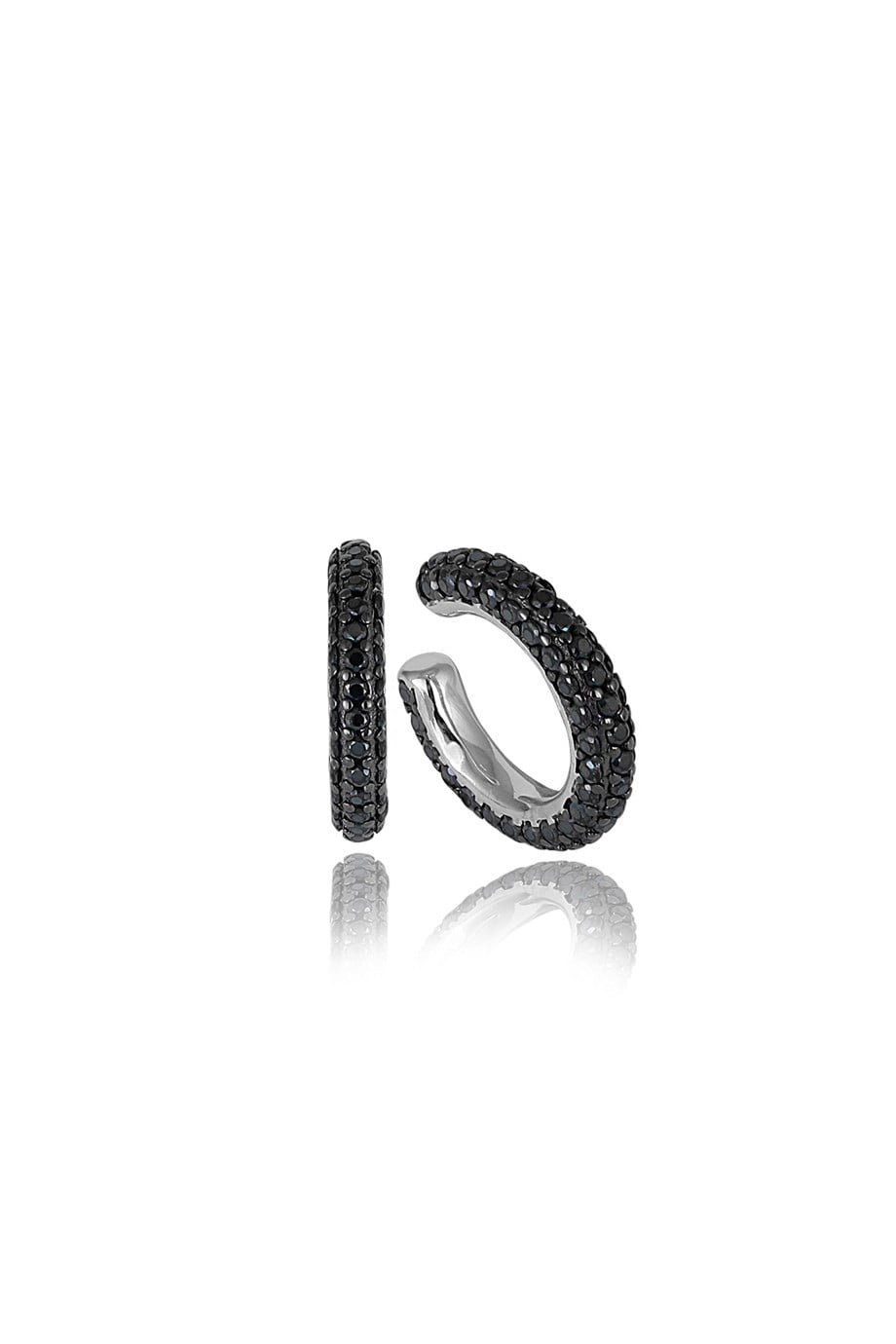 ÖZEL TASARIM İTALYAN SİYAH TAŞLI EARCUFF KÜPE