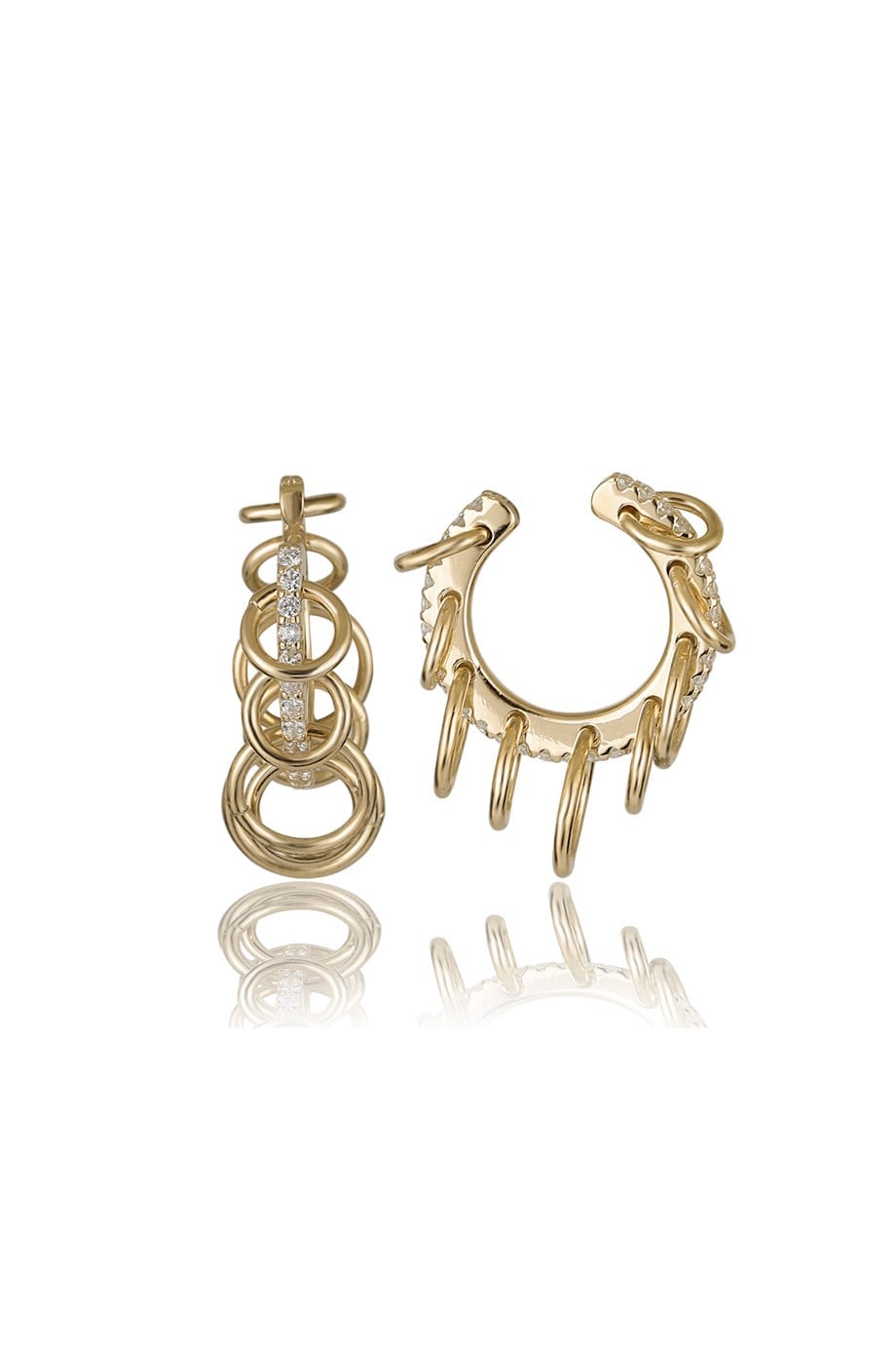 ÖZEL TASARIM İTALYAN TAŞLI EARCUFF KÜPE