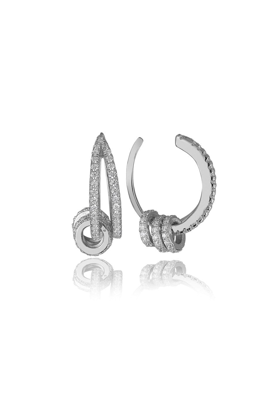 ÖZEL TASARIM İTALYAN TAŞLI EARCUFF KÜPE