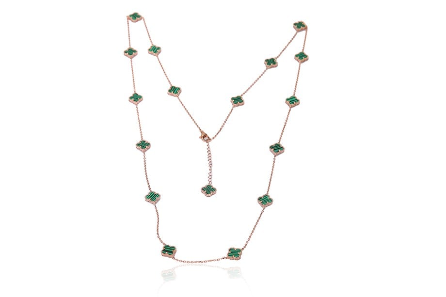 ÖZEL TASARIM YONCA TAŞLI KOLYE