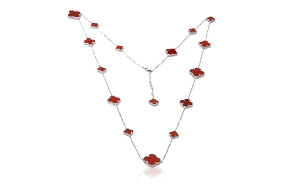 ÖZEL TASARIM YONCA TAŞLI KOLYE