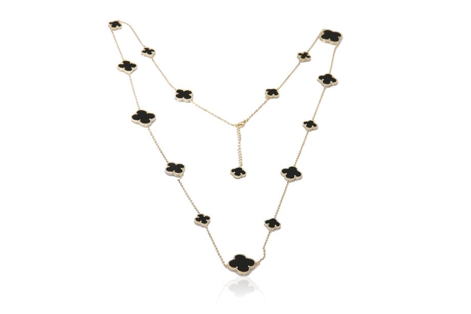 ÖZEL TASARIM YONCA TAŞLI KOLYE