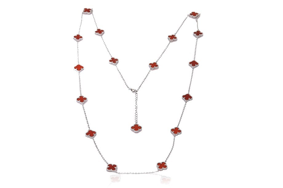 ÖZEL TASARIM YONCA TAŞLI KOLYE