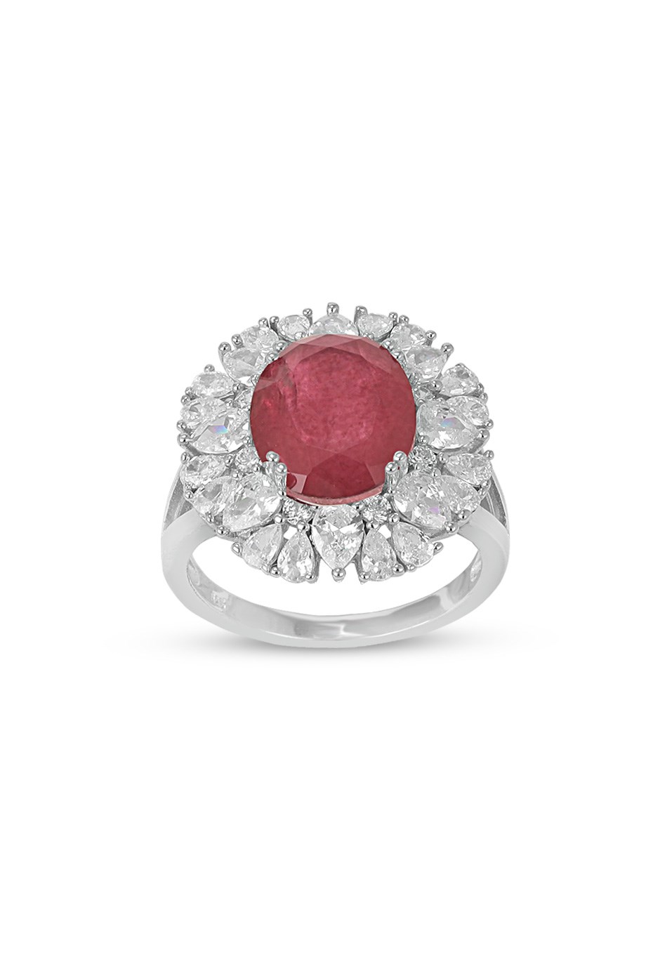 PARAIBA TOURMALİN KIRMIZI TAŞLI YÜZÜK