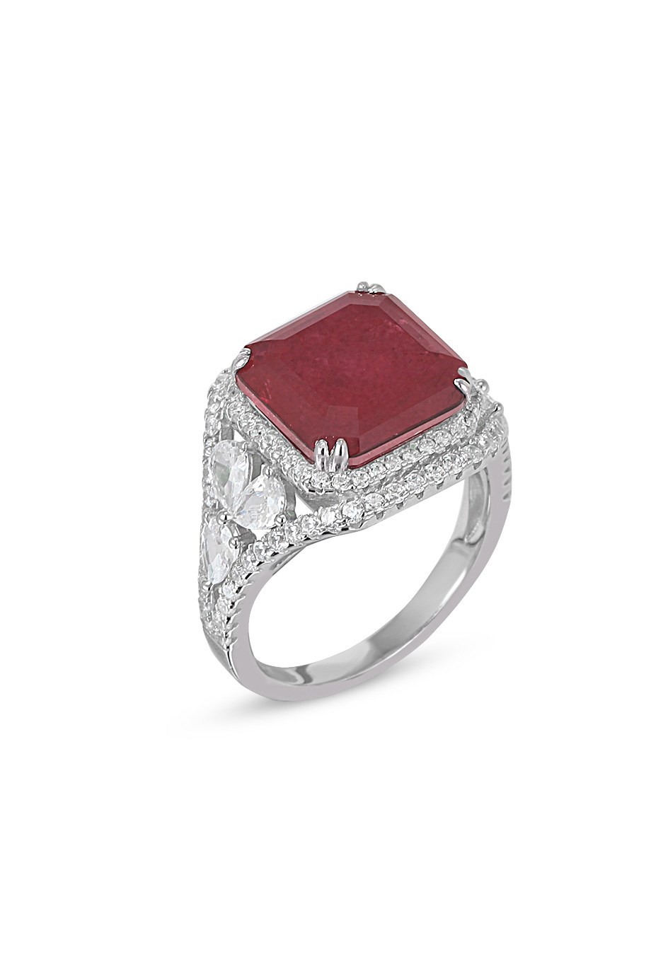 PARAIBA TOURMALİN KIRMIZI TAŞLI YÜZÜK