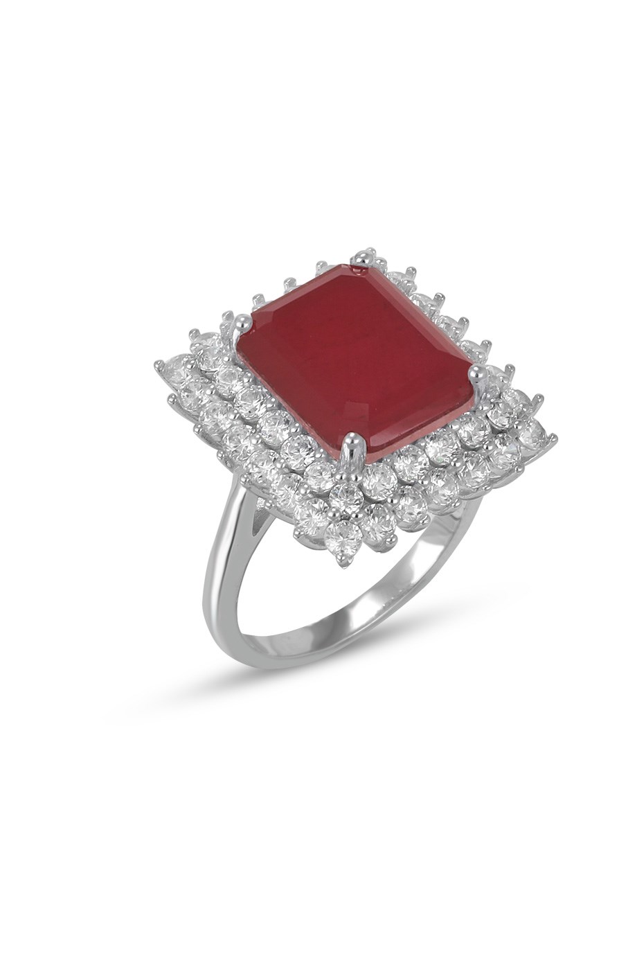 PARAIBA TOURMALİN KIRMIZI TAŞLI YÜZÜK