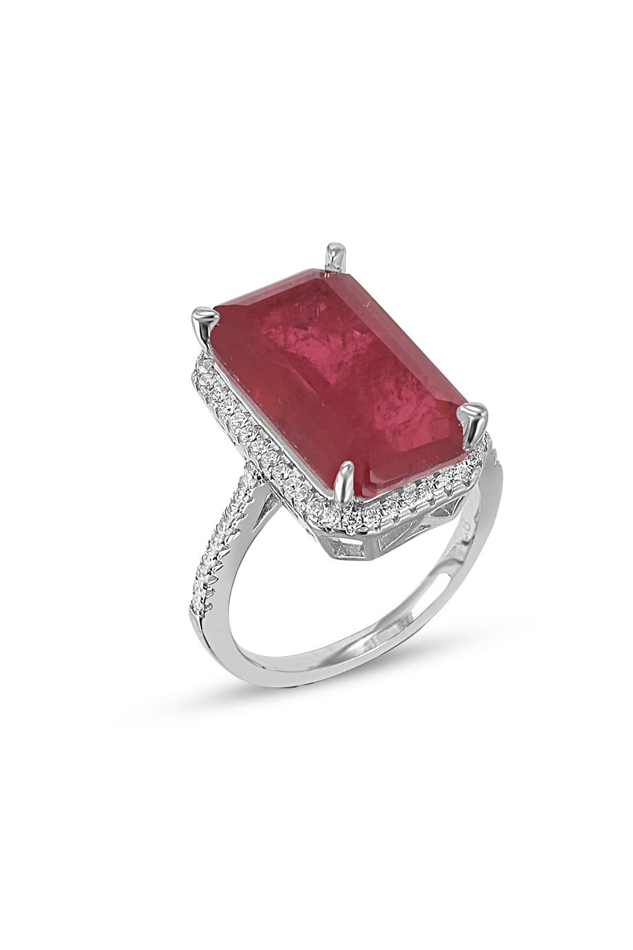 PARAIBA TOURMALİN KIRMIZI TAŞLI YÜZÜK