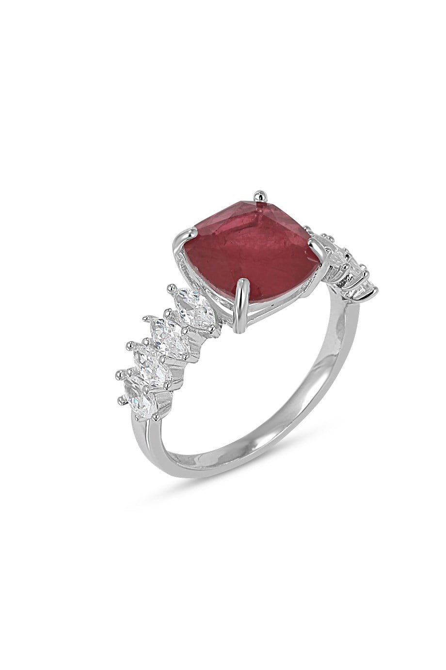 PARAIBA TOURMALİN KIRMIZI TAŞLI YÜZÜK