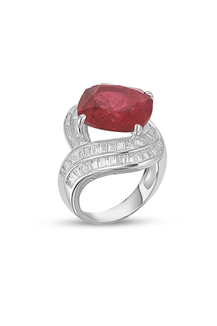 PARAIBA TOURMALİN KIRMIZI TAŞLI YÜZÜK
