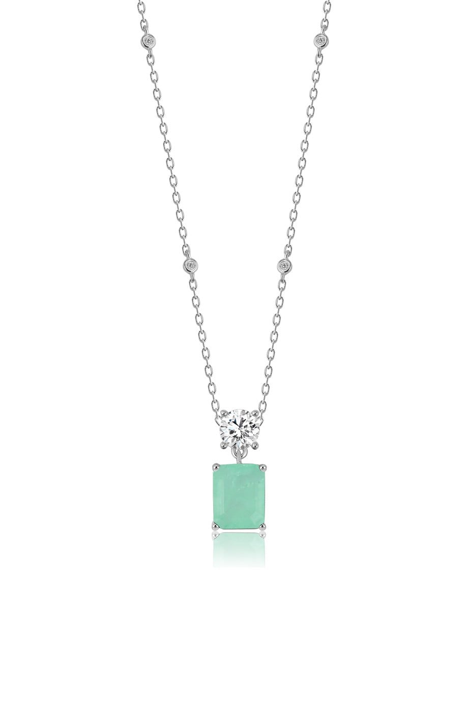PARAIBA TOURMALİN YEŞİL TAŞLI KOLYE