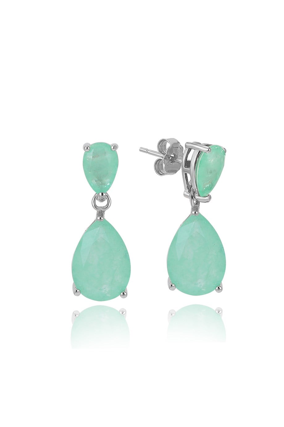 PARAIBA TOURMALİN YEŞİL TAŞLI KÜPE