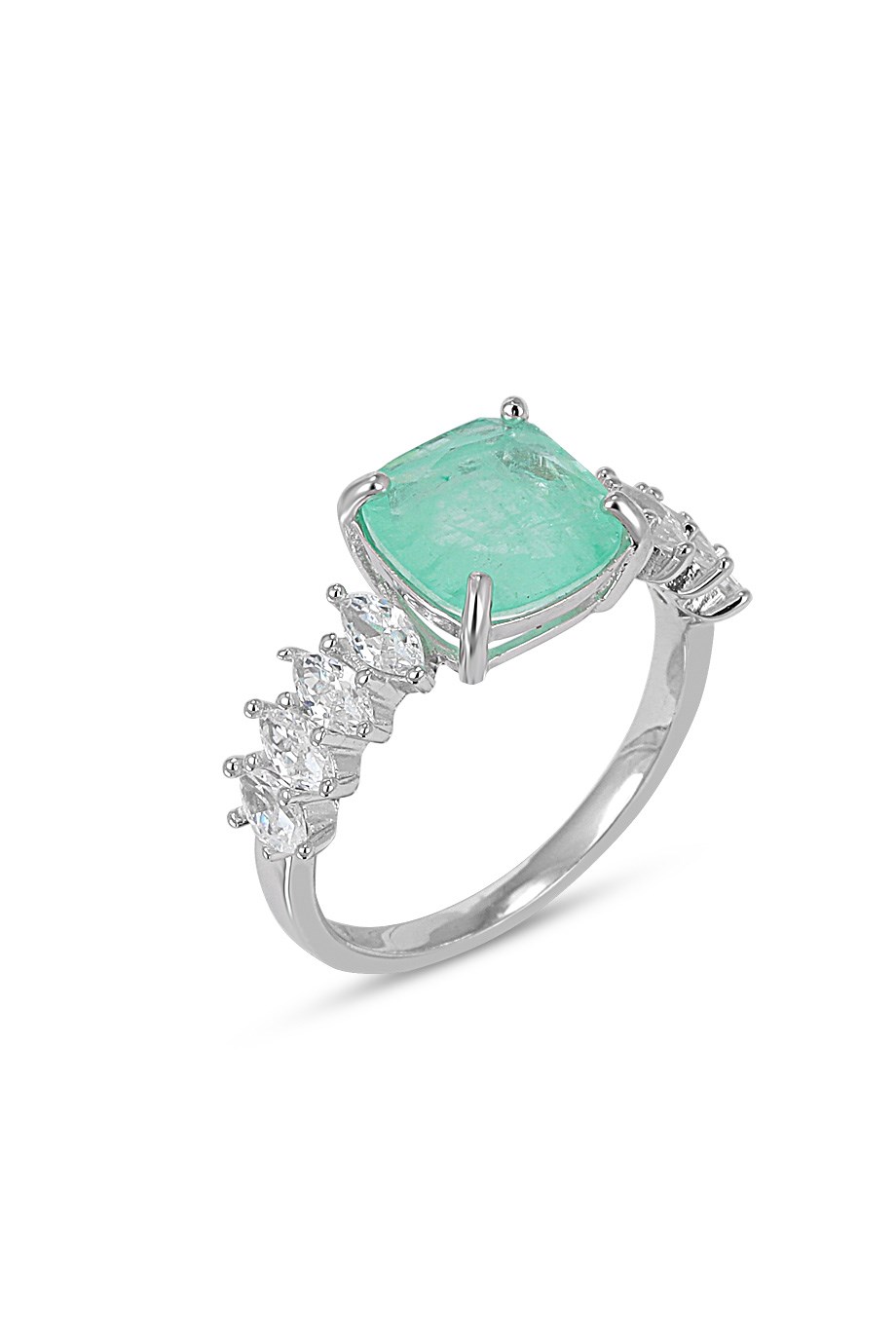 PARAIBA TOURMALİN YEŞİL TAŞLI YÜZÜK