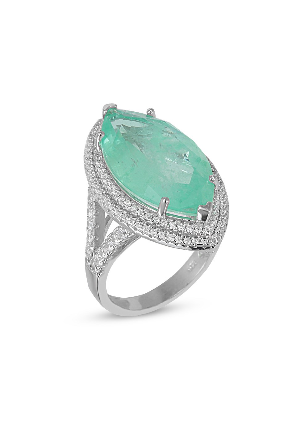PARAIBA TOURMALİN YEŞİL TAŞLI YÜZÜK