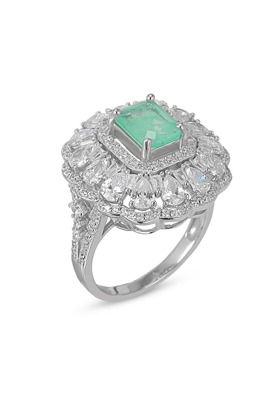 PARAIBA TOURMALİN YEŞİL TAŞLI YÜZÜK