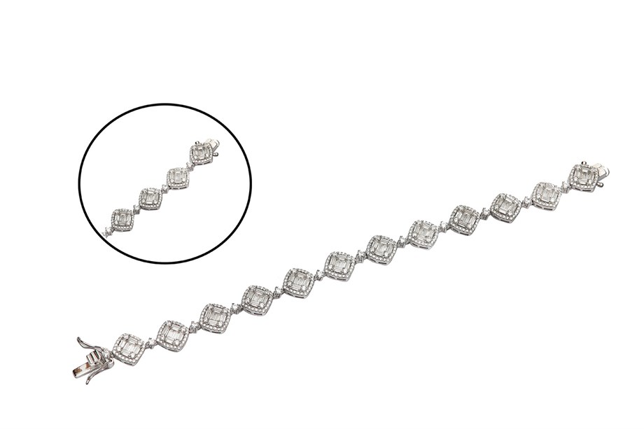 BAGET TAŞLI İTALYAN BİLEKLİK