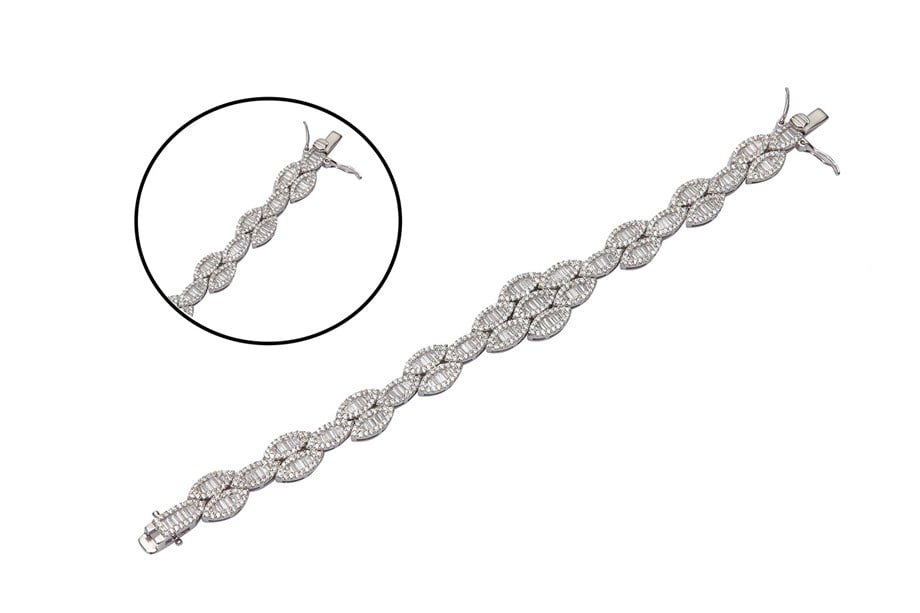 BAGET TAŞLI İTALYAN BİLEKLİK