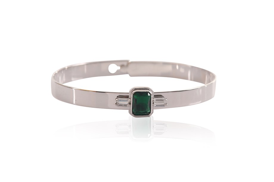 BAGET WITH STONE ITALIAN BANGLE