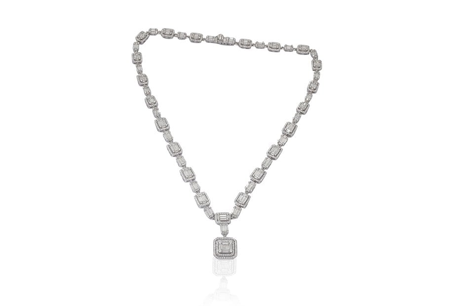 BAGET TAŞLI İTALYAN KOLYE