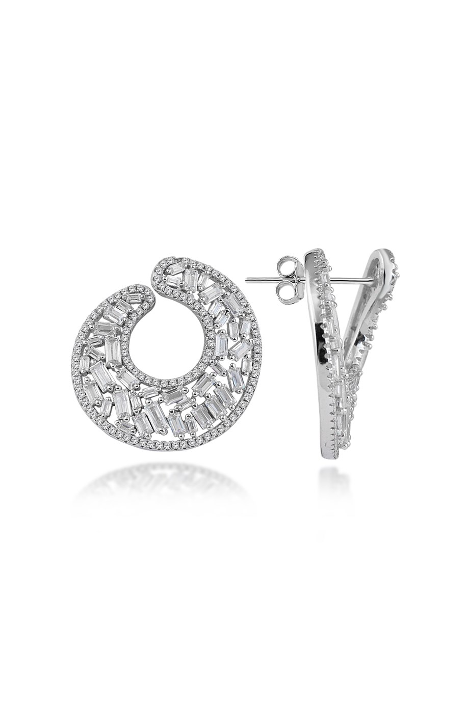 BAGET TAŞLI İTALYAN KÜPE