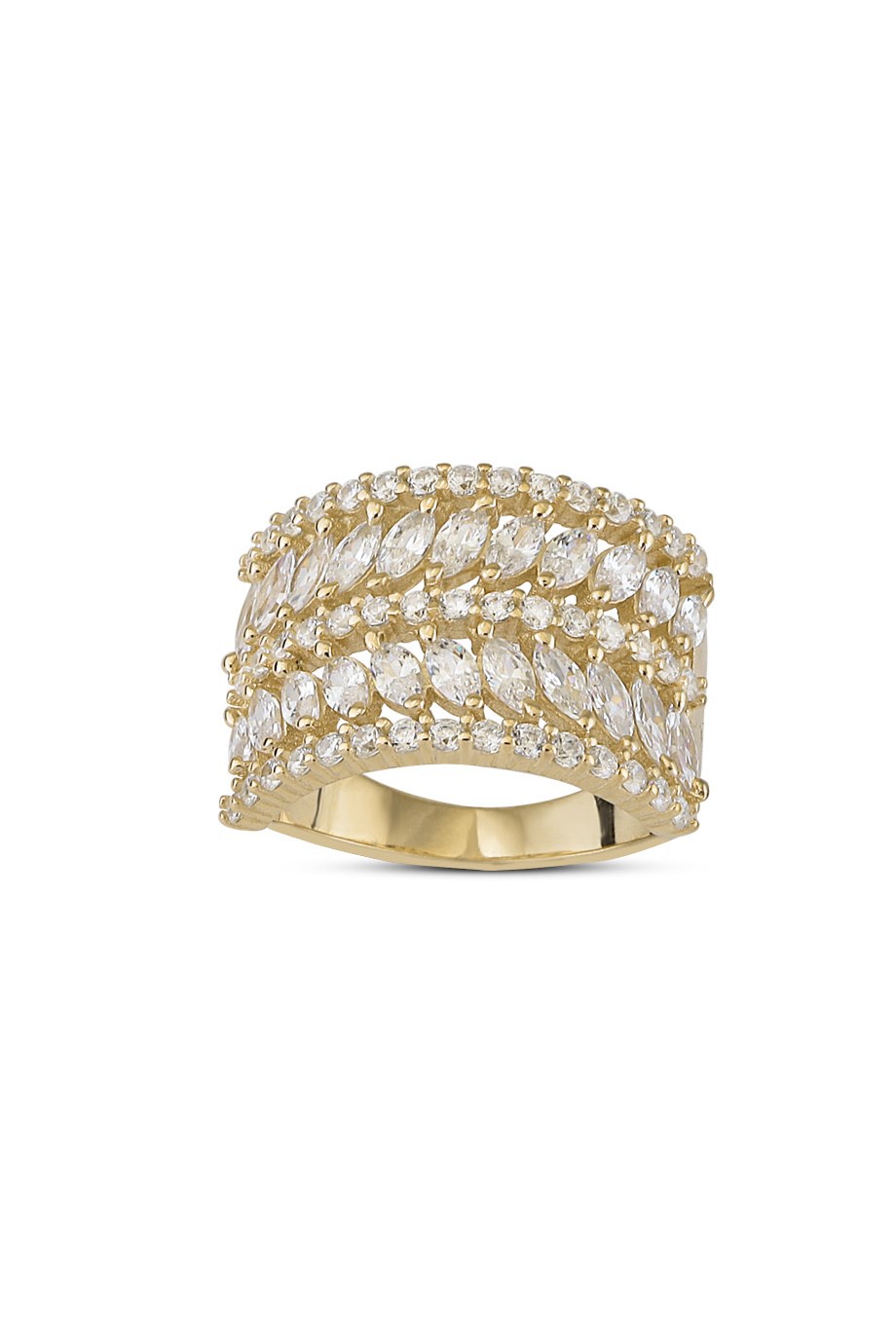 BAGET TAŞLI İTALYAN YÜZÜK