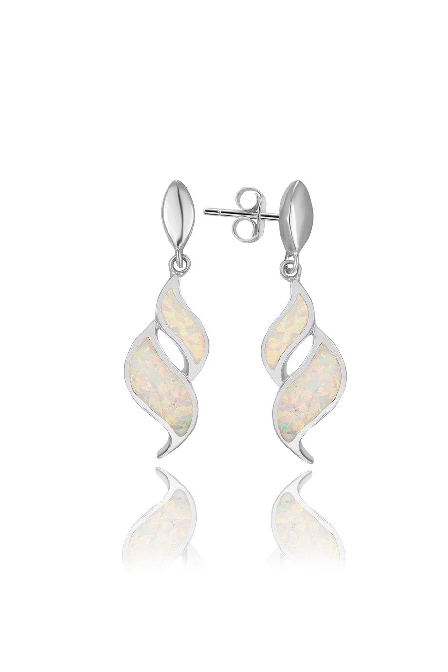 OPAL BEYAZ TAŞLI KÜPE