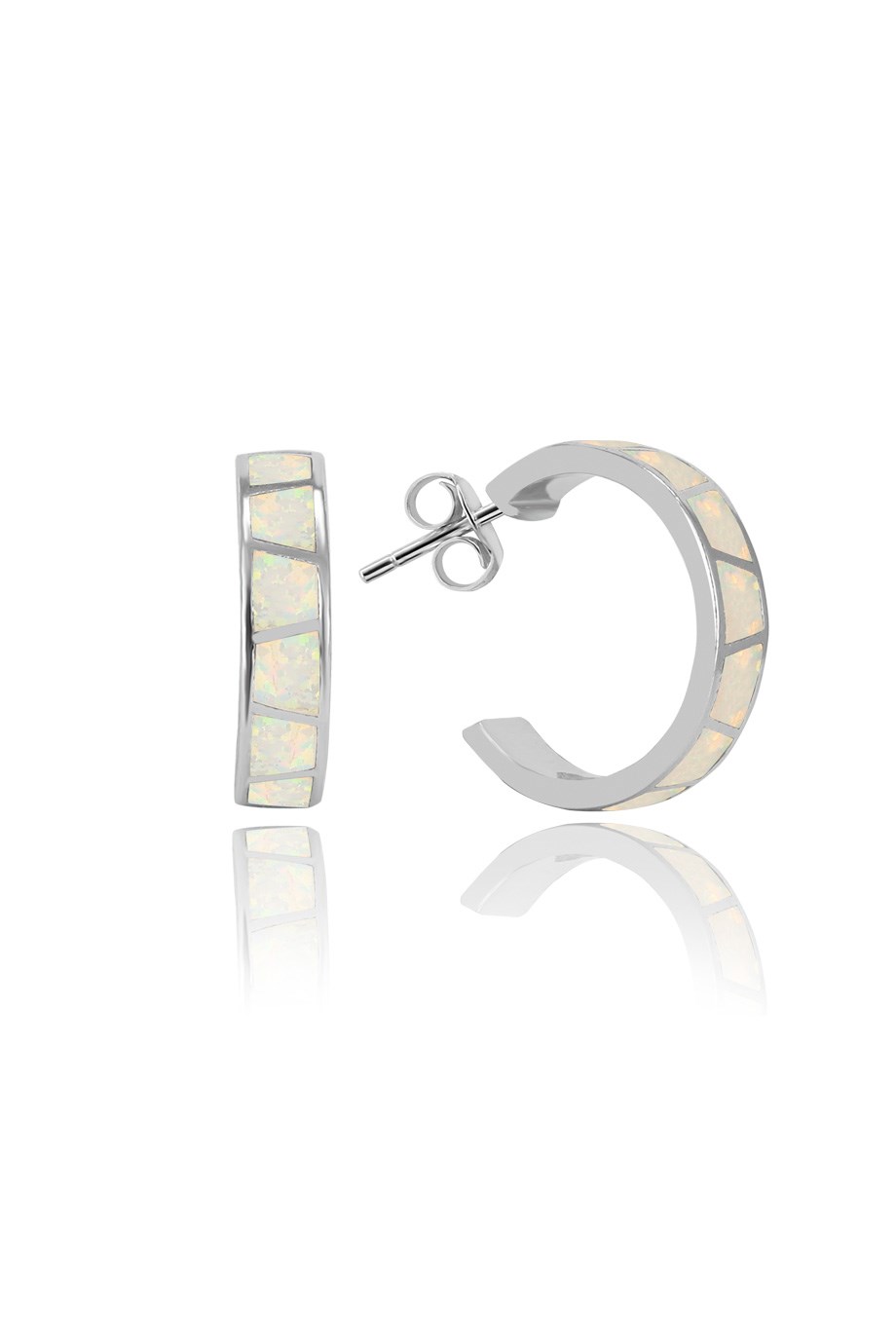 OPAL BEYAZ TAŞLI KÜPE