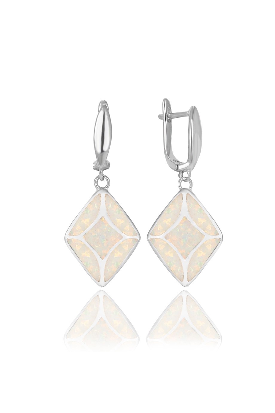 OPAL BEYAZ TAŞLI KÜPE