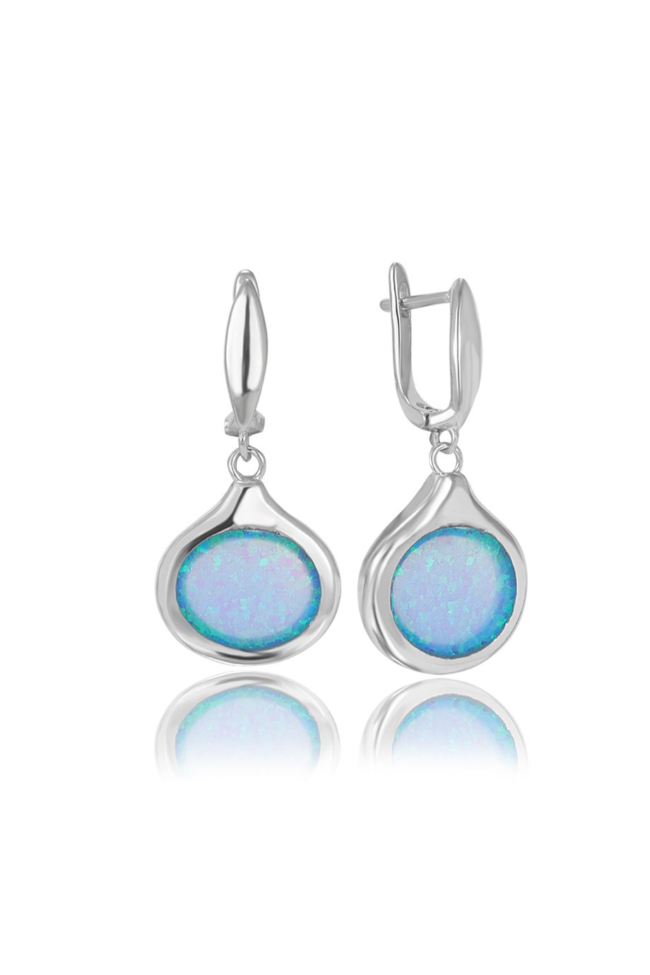 OPAL MAVİ TAŞLI KÜPE