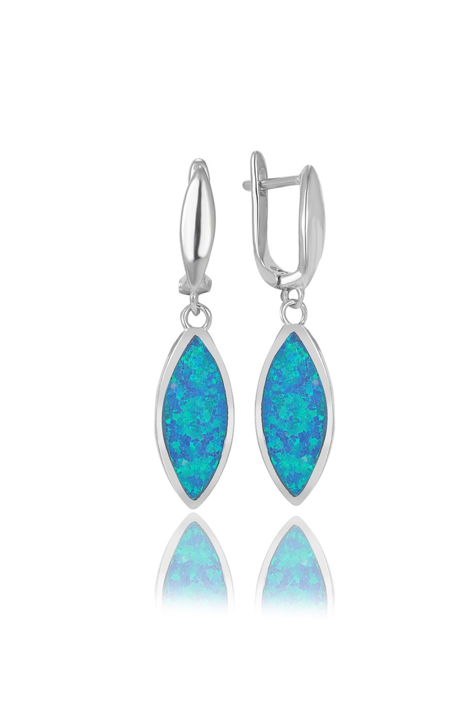 OPAL MAVİ TAŞLI KÜPE