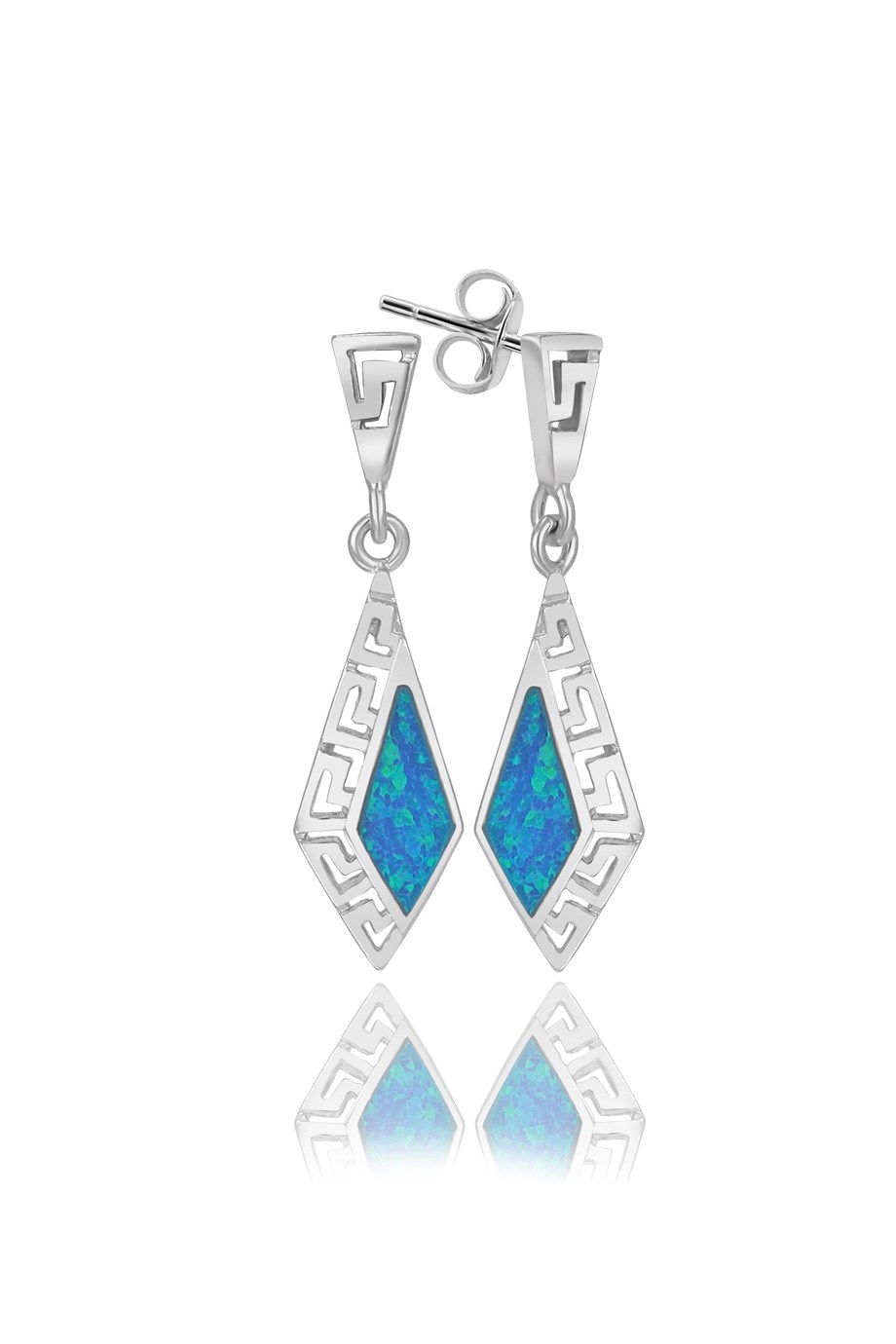 OPAL MAVİ TAŞLI KÜPE