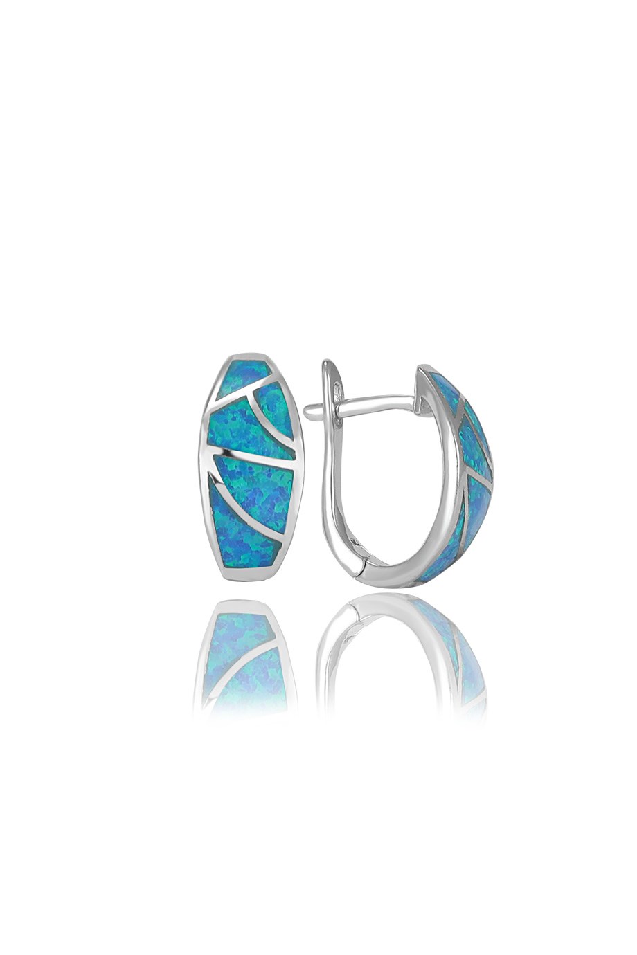 OPAL MAVİ TAŞLI KÜPE