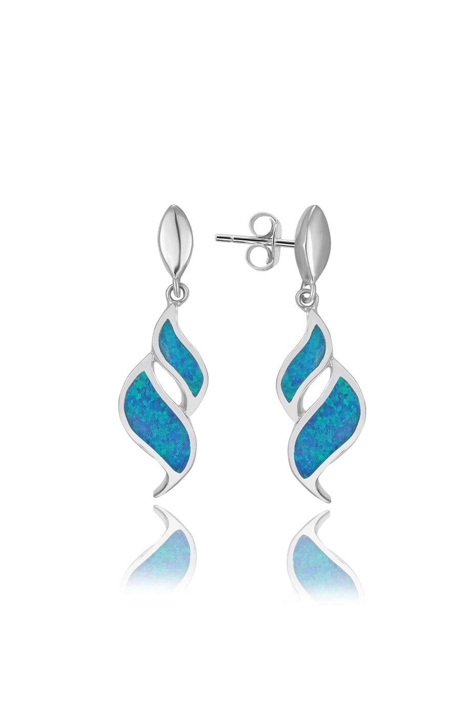 OPAL MAVİ TAŞLI KÜPE