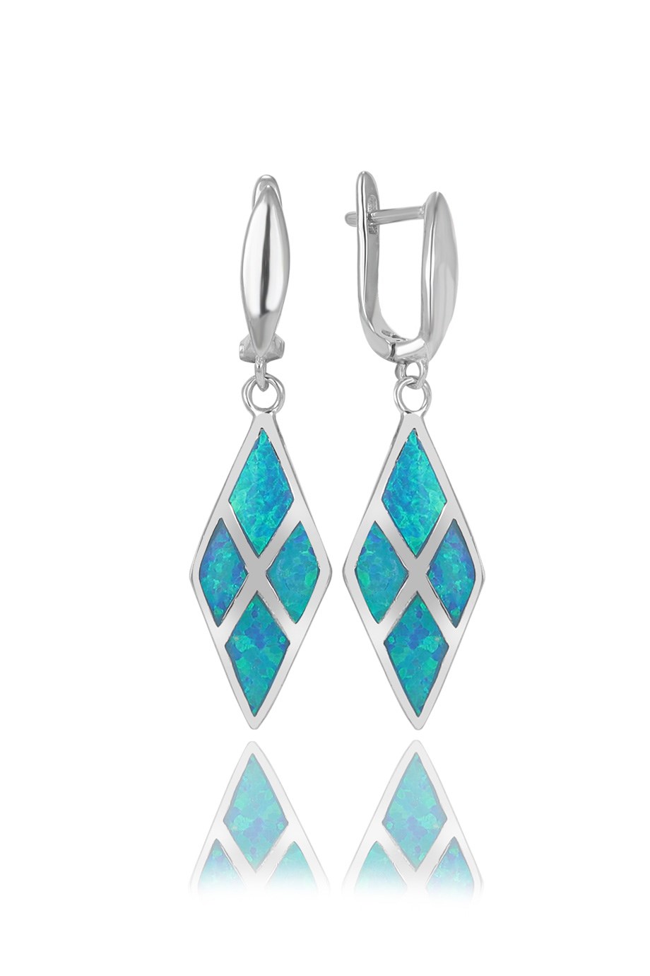 OPAL MAVİ TAŞLI KÜPE