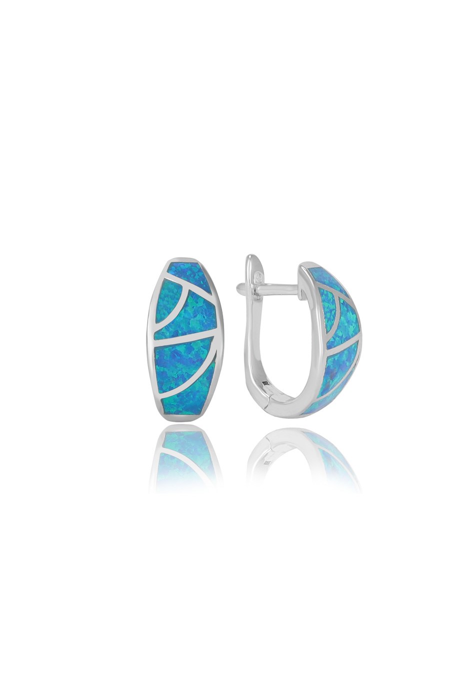 OPAL MAVİ TAŞLI KÜPE