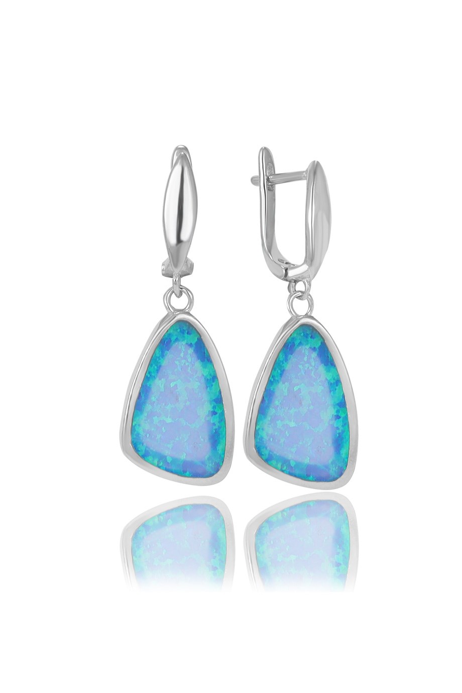 OPAL MAVİ TAŞLI KÜPE