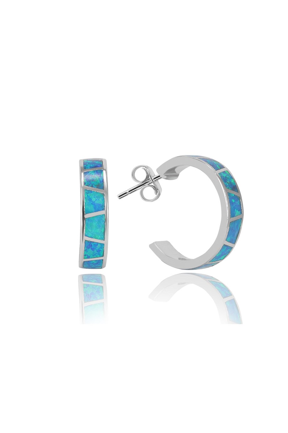 OPAL MAVİ TAŞLI KÜPE