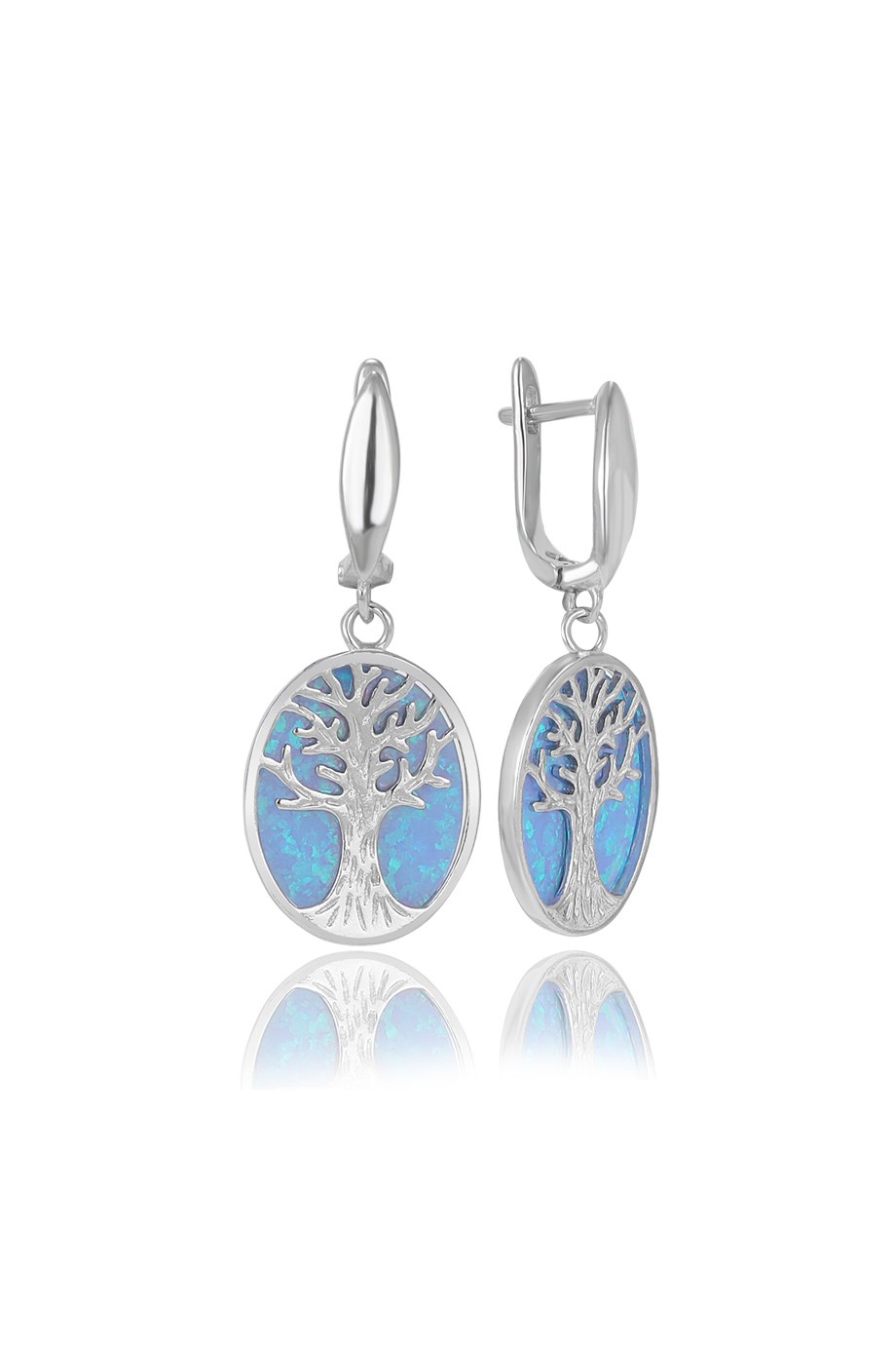 OPAL MAVİ TAŞLI KÜPE