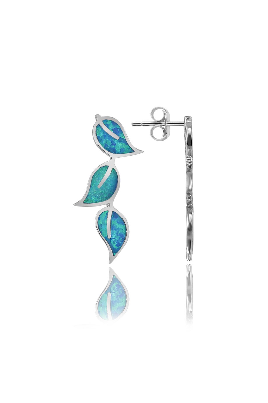 OPAL MAVİ TAŞLI KÜPE