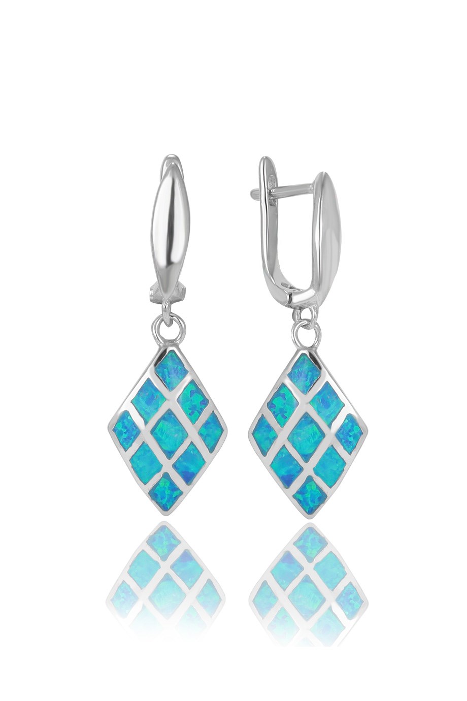 OPAL MAVİ TAŞLI KÜPE