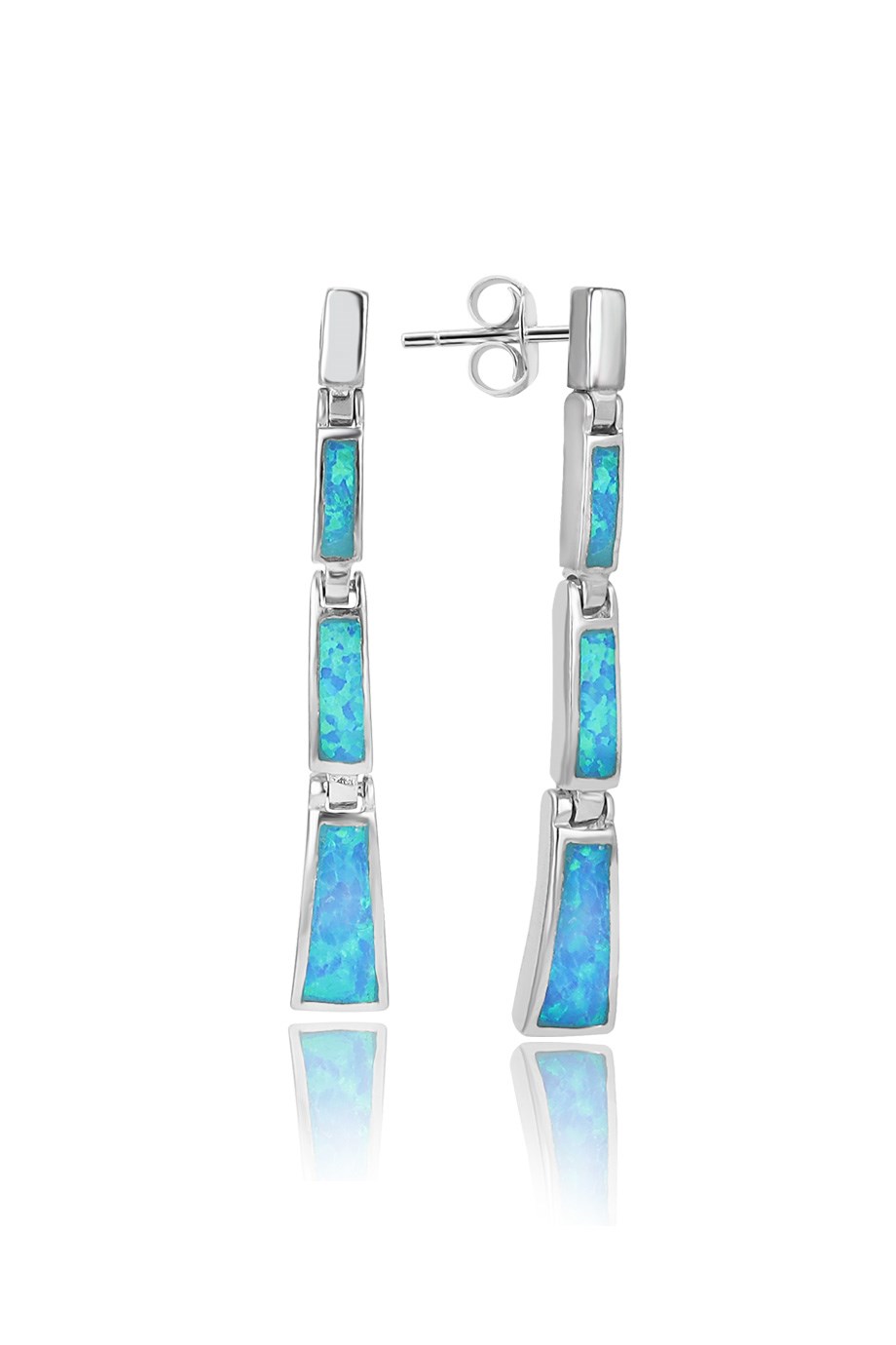 OPAL MAVİ TAŞLI KÜPE