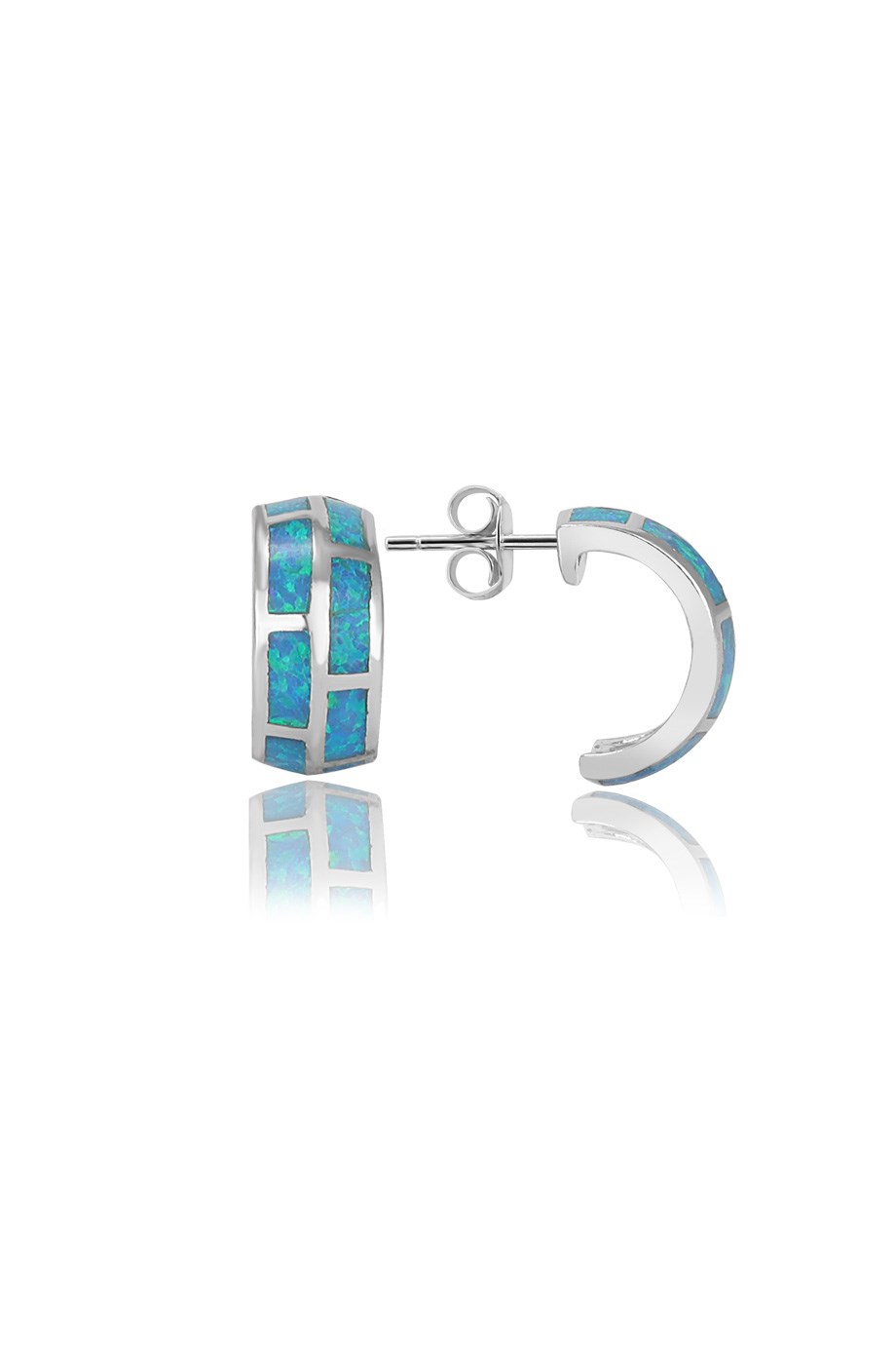 OPAL MAVİ TAŞLI KÜPE