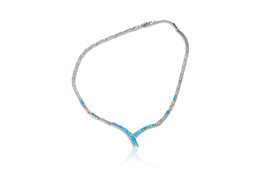 OPAL TAŞLI İTALYAN KOLYE