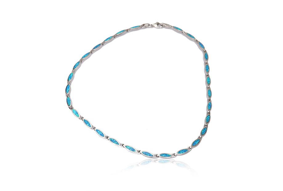 OPAL TAŞLI İTALYAN KOLYE