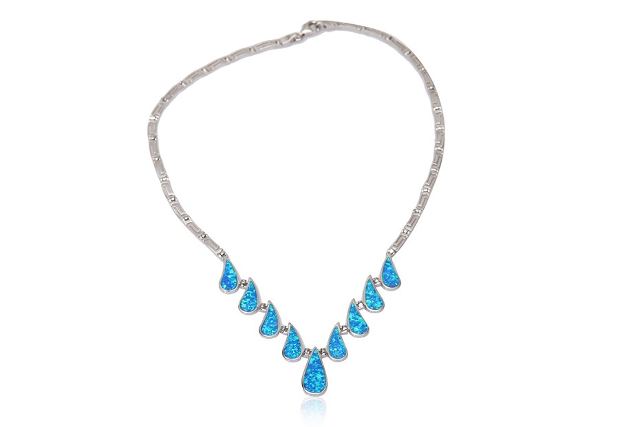 OPAL TAŞLI İTALYAN KOLYE