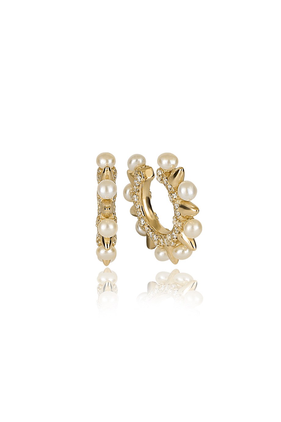 ÖZEL TASARIM İTALYAN İNCİ TAŞLI EARCUFF KÜPE