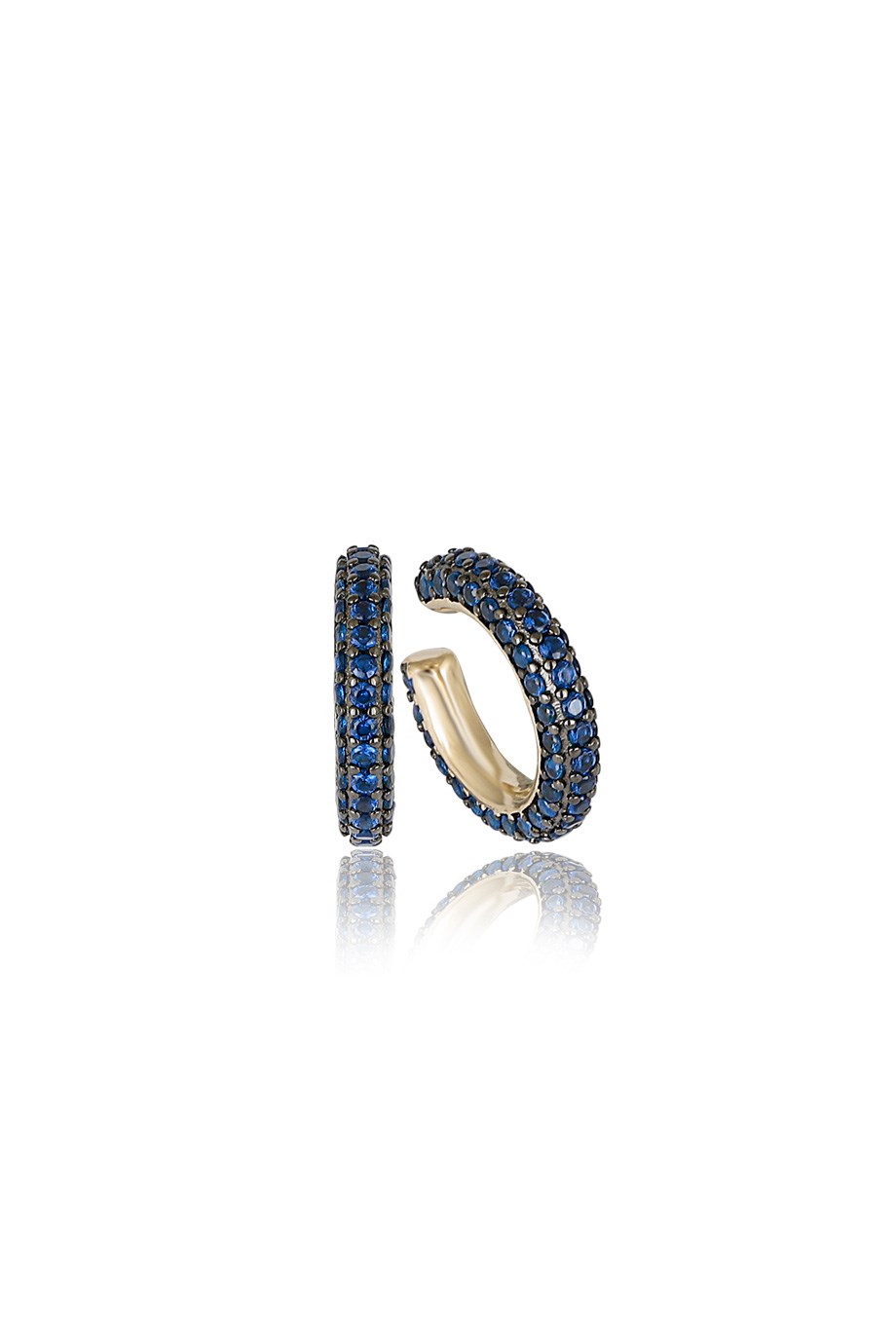 ÖZEL TASARIM İTALYAN MAVİ TAŞLI EARCUFF KÜPE