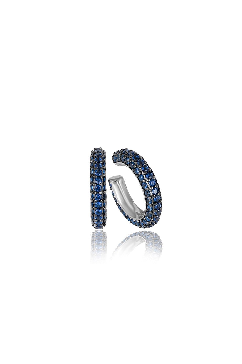 ÖZEL TASARIM İTALYAN MAVİ TAŞLI EARCUFF KÜPE
