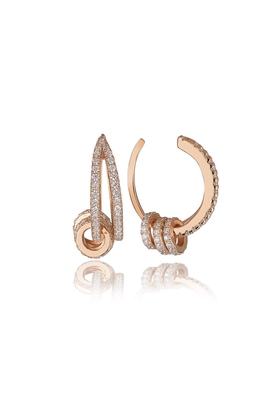ÖZEL TASARIM İTALYAN TAŞLI EARCUFF KÜPE