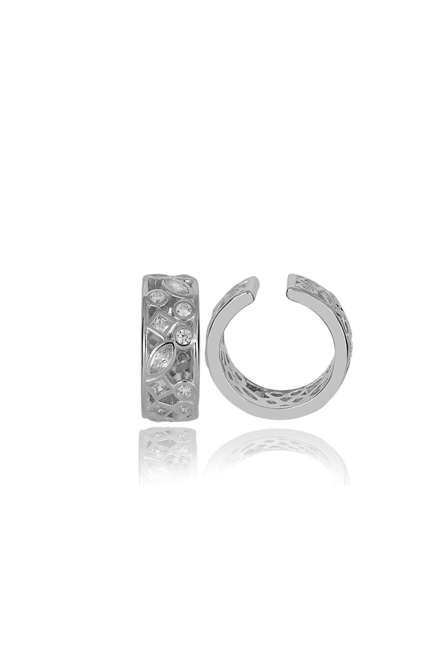 ÖZEL TASARIM İTALYAN TAŞLI EARCUFF KÜPE